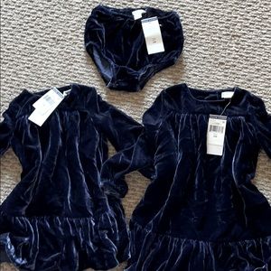 NWT Ralph Lauren deep blue velvet dresses